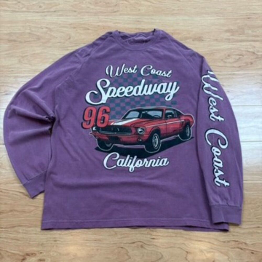 Obsessive Love Streetwear West Coast Speedway graphic Long-Sleeve